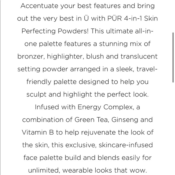 🌿 PUR 4-in-1 Skin Perfecting Powders Face Palette - Picture 5 of 8